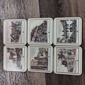 Vintage - Pimpernel British Heritage Collection Coasters Set "English Inns" NEW!
